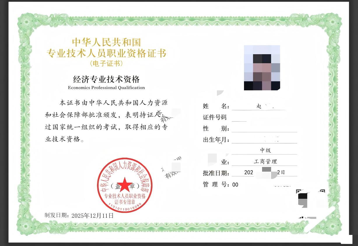 中级经济师